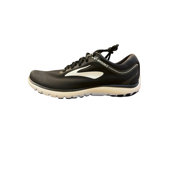 Brooks PureFlow 7 Running Shoe Mens 11 Medium Black And White Neutral - Picture 1 of 11